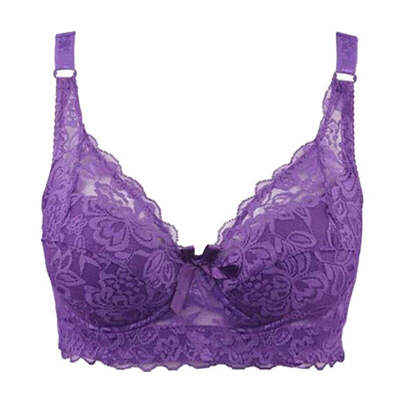 Elegant women's plus-size wire-free bra. Padded, full coverage design for comfort & style. Perfect lingerie.