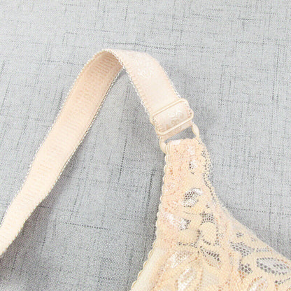 Back view: Black women's plus-size wire-free bra. Adjustable straps for custom fit, full support & comfort.