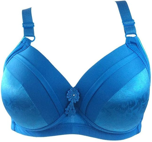 Women's plus size wire-free full coverage bra, ultimate comfort for everyday wear.