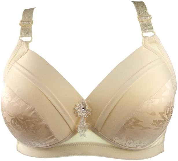 Comfortable plus size wire-free bra, full coverage support with back closure, perfect for daily wear.