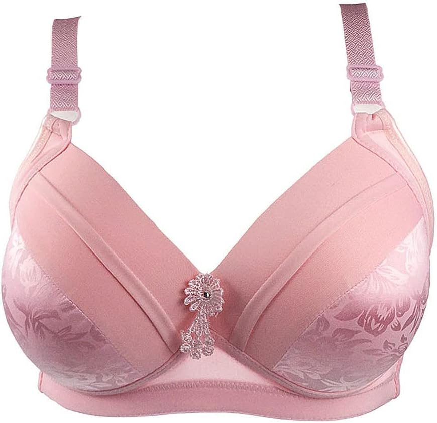 Soft wire-free full coverage bra for plus size women, seamless design ensures all-day comfort & support.