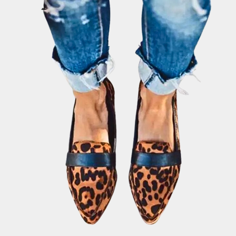 Comfortable women's slip-on loafers with a chic pointed toe, ideal for all-day wear.
