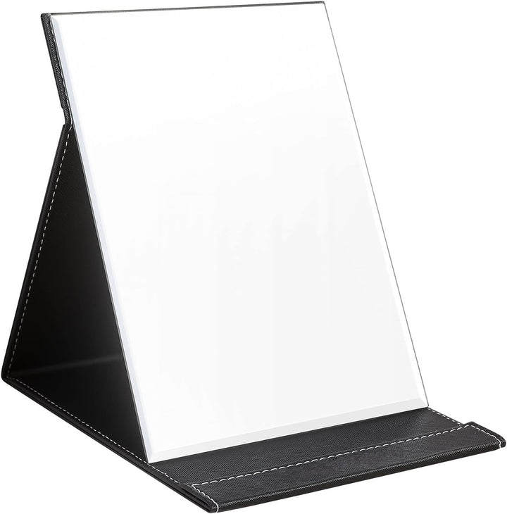 Stylish compact make-up mirror with stand, a perfect portable beauty accessory and gift for women.