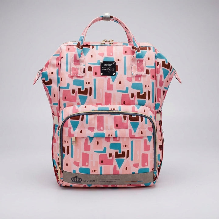Ergonomic baby travel backpack with padded shoulder straps & stroller clips for hands-free convenience.