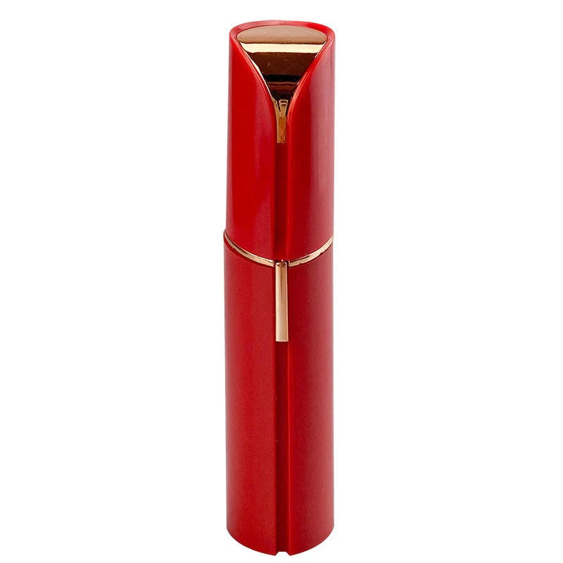 Compact, portable electric facial hair remover. Sleek design for discreet, on-the-go women's grooming.