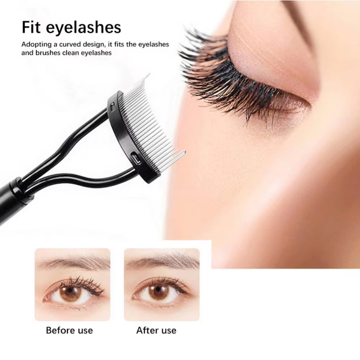 Women's beauty essential: eyelash comb & separator for defined, clump-free eye makeup.