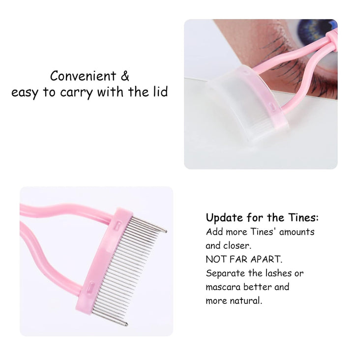 Expert precision eyelash comb & lash separator for stunning, separated eye makeup.