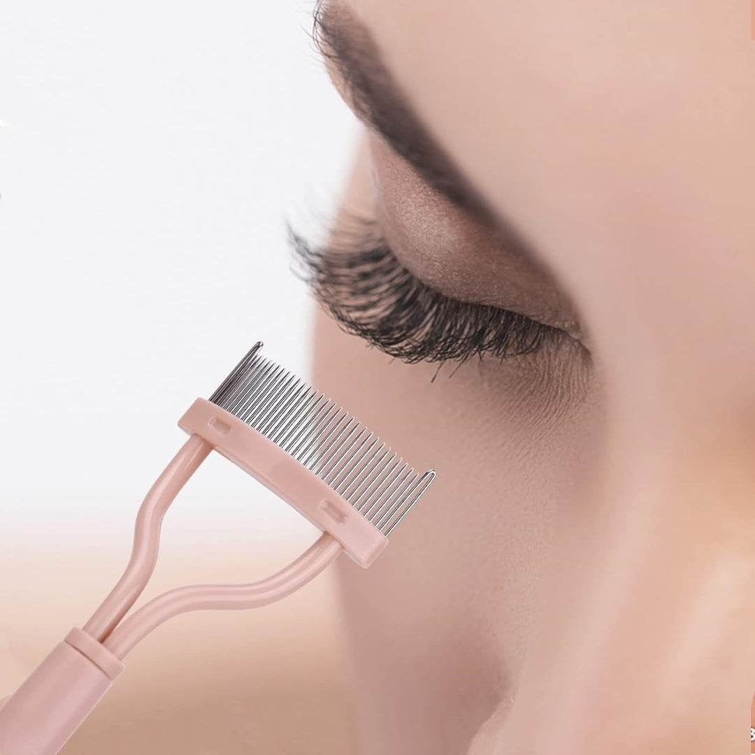 Upgrade your eye makeup with this essential precision eyelash comb & lash separator.