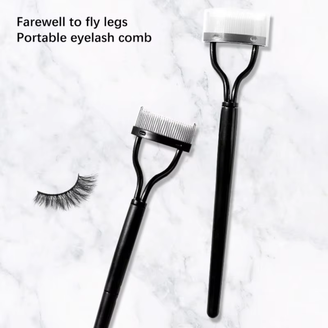 Get a professional look with this eyelash comb & lash separator, a makeup essential.