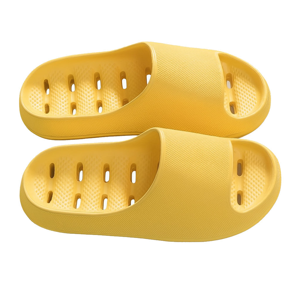 Quick-dry women's shower slippers with excellent drainage. Non-slip grip for bathroom safety. Lightweight comfort shoes.
