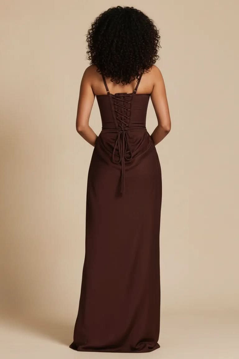 Graceful women's midi dress, tailored for an elegant look at formal gatherings.