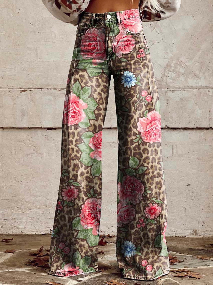Women's baggy denim jeans, a comfortable and fashionable choice for any season.