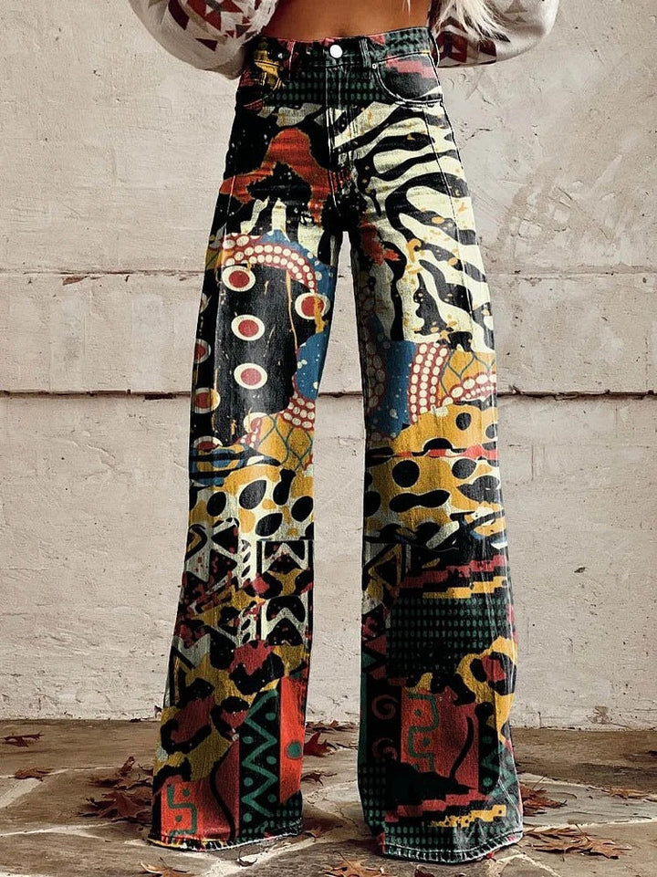 Trendy women's loose jeans, perfect for a chic and relaxed summer style.