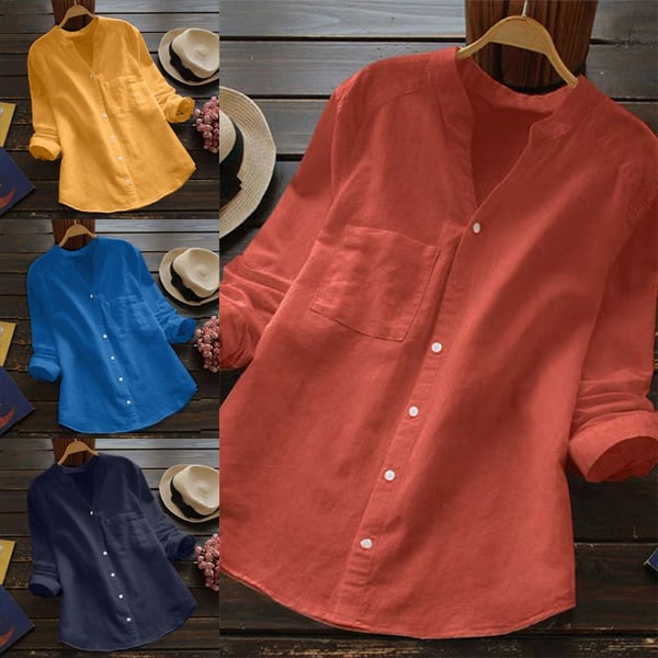Stylish women's relaxed fit shirt, versatile for spring/summer fashion & everyday comfort.