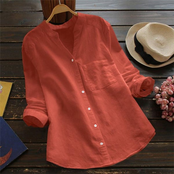 Comfortable women's breathable top, relaxed fit for everyday wear in spring & summer.