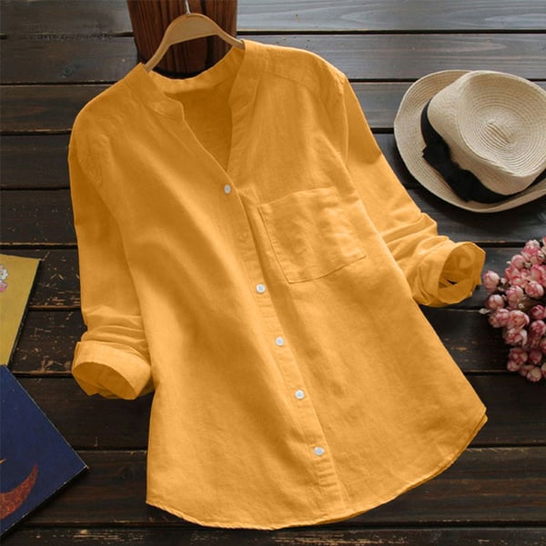 Casual women's relaxed fit shirt, breathable and stylish for spring & summer outfits.
