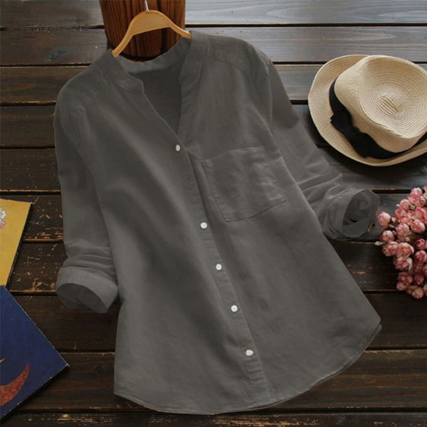 Spring/summer women's breathable shirt, relaxed fit for casual, comfortable everyday style.