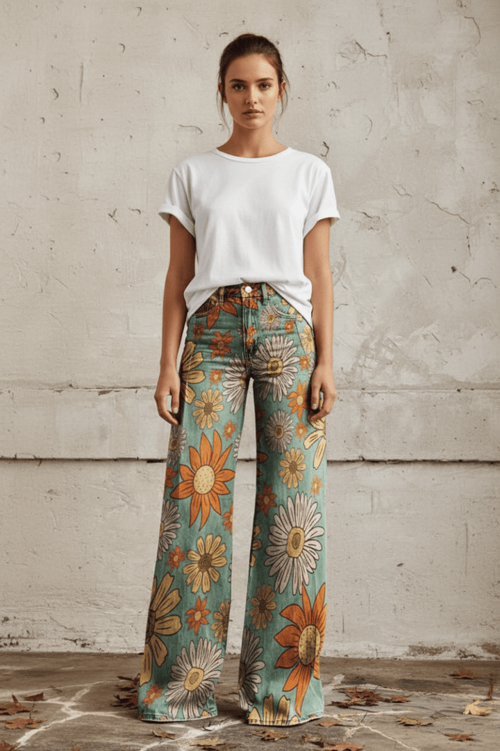 Summer style women's relaxed fit jeans, offering cool & breathable wear.