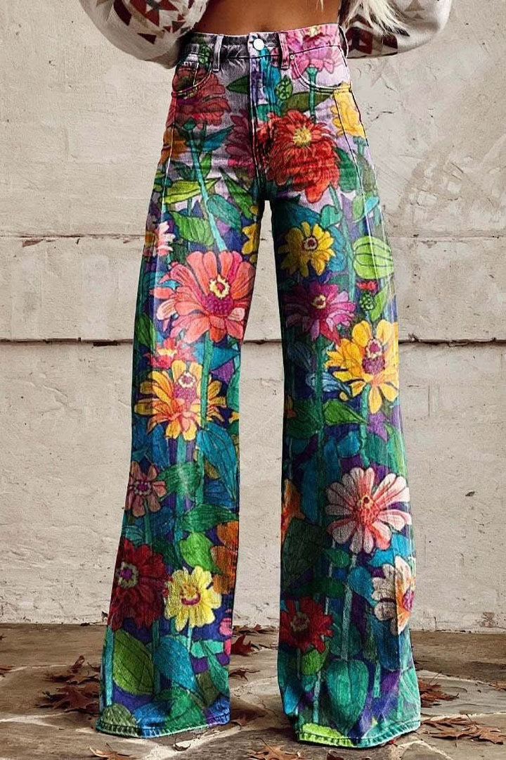 Comfortable baggy pants for women, offering a relaxed fit & summer breathability.