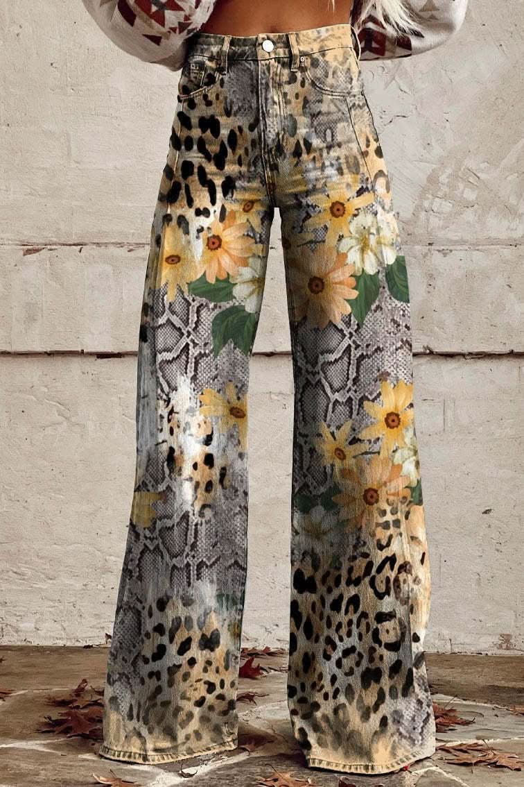Women's casual relaxed fit jeans, essential for a cool & breathable summer.