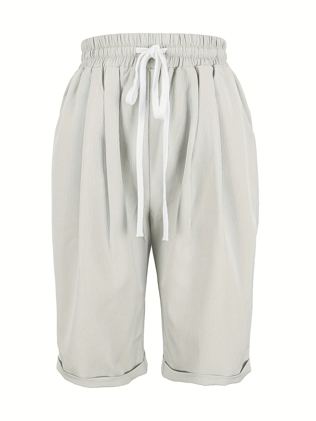 Versatile women's capris, relaxed fit, elastic waist, perfect pull-on pants for summer days.