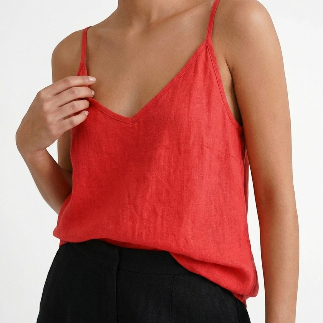 Everyday women's relaxed fit tank top, spaghetti straps, ultimate comfort.