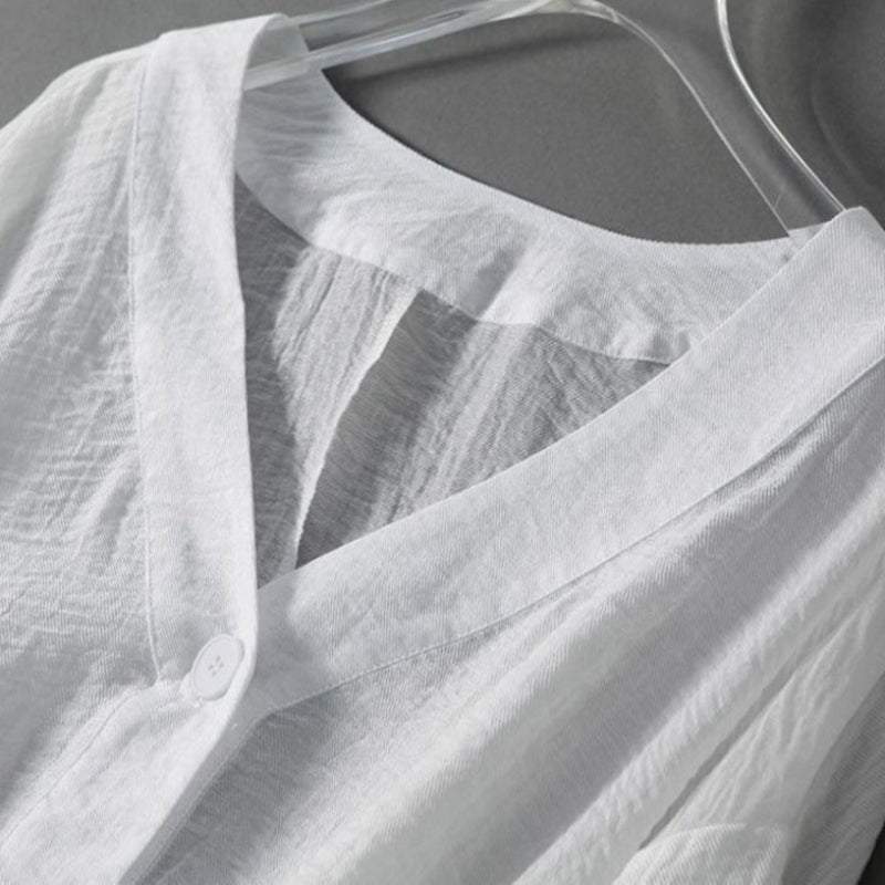 Lightweight & airy women's summer blouse, relaxed fit with batwing sleeves for ultimate comfort.