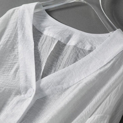Lightweight & airy women's summer blouse, relaxed fit with batwing sleeves for ultimate comfort.