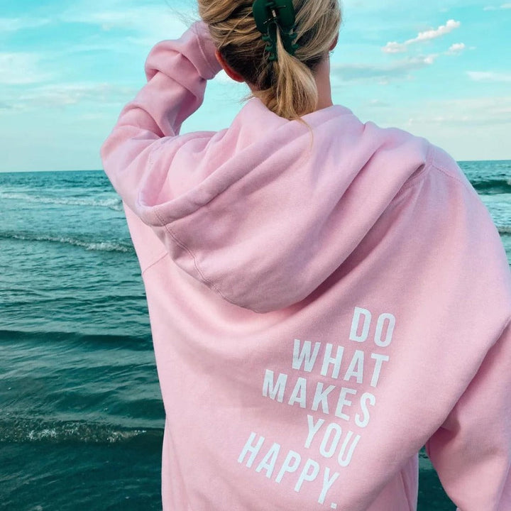 Women's relaxed fit violet comfort hoodie, a cozy pullover ideal for loungewear, casual fashion & everyday style.