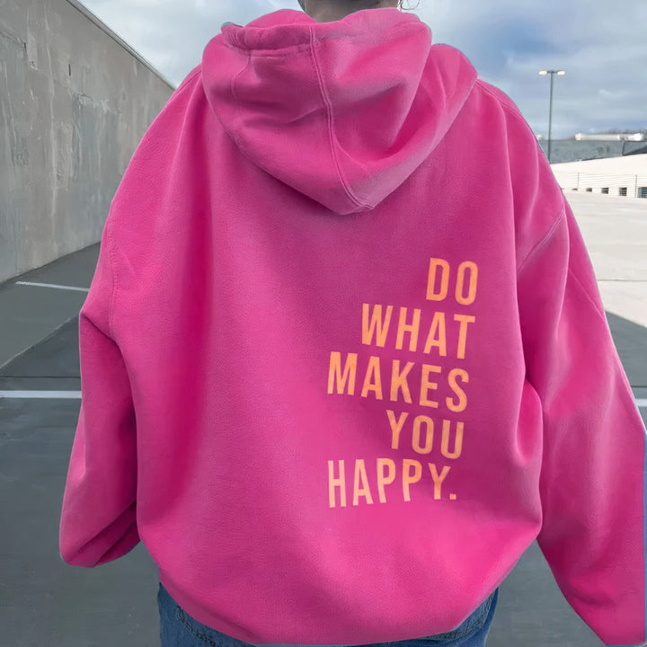 Comfortable women's violet relaxed fit hoodie, a warm pullover ideal for winter, casual fashion & cozy wear.