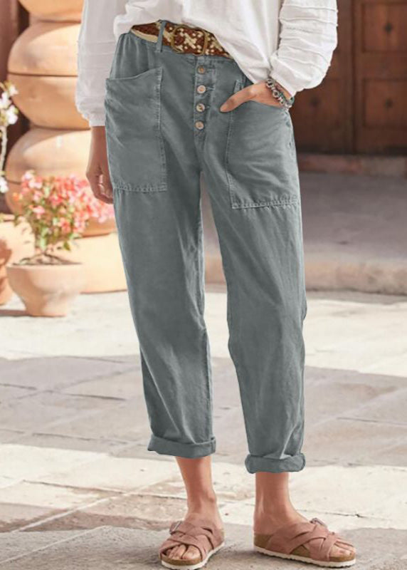Front view: Women's relaxed wide leg trousers, high-waisted for chic spring fashion.