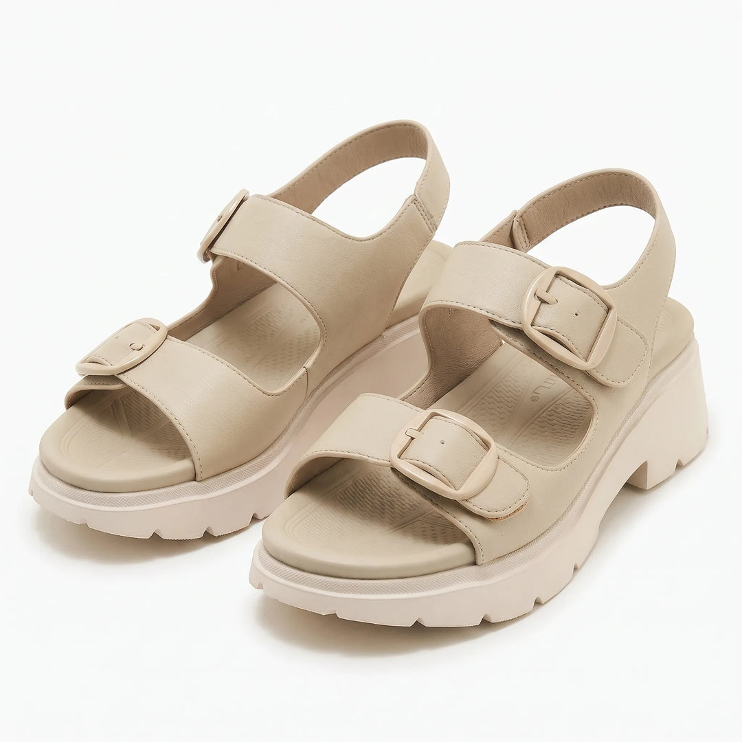 Renee women's chunky platform wedge sandals. Stylish and versatile summer shoes for casual everyday wear.