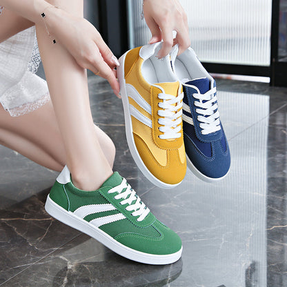 Chic women's retro 80s comfort sneakers. Vintage casual footwear combining timeless style with modern comfort.