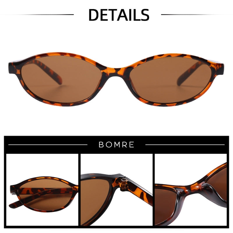 Bold leopard print women's 90s cat-eye sunglasses, retro fashion eyewear.