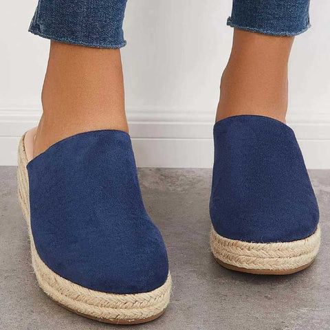 Chic retro wedge sandals for women, ideal slip-on summer footwear.