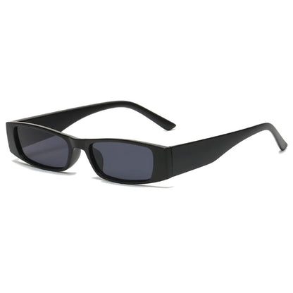 Chic women's retro slim shades, 90s fashion sunglasses perfect for summer style & UV defense.