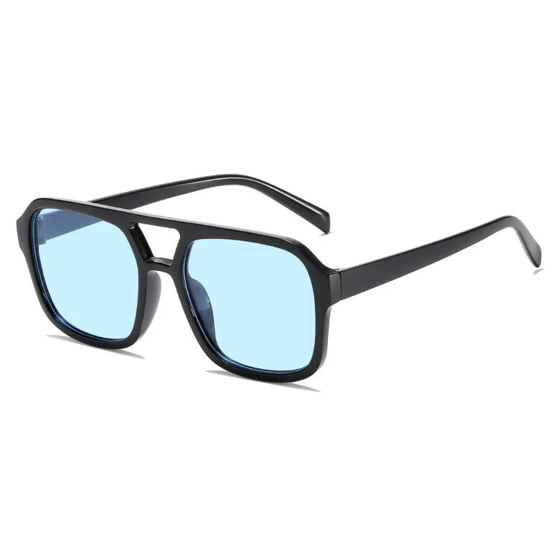 Retro square prism sunglasses for women, offering fashion and full UV protection.