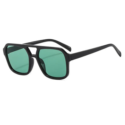 Women's vintage square frame prism sunglasses, UV protected for a stylish accessory.
