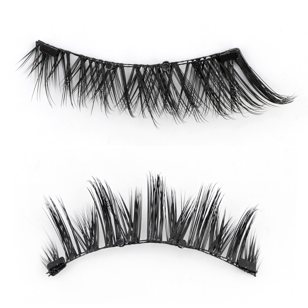 Magnetic lash kit featuring a precision applicator for quick, effortless, and glue-free false eyelash application.