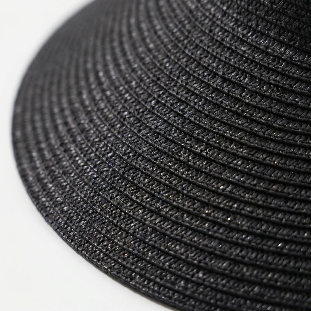 Stylish white wide brim women's open top visor, perfect for beach, summer fashion, & sun protection.