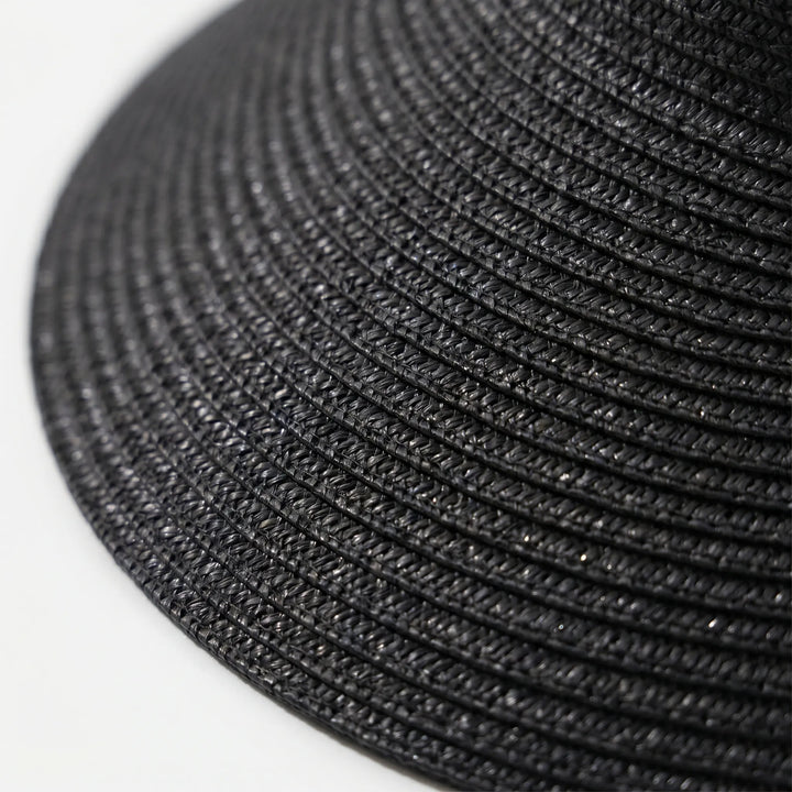 Stylish white wide brim women's open top visor, perfect for beach, summer fashion, & sun protection.