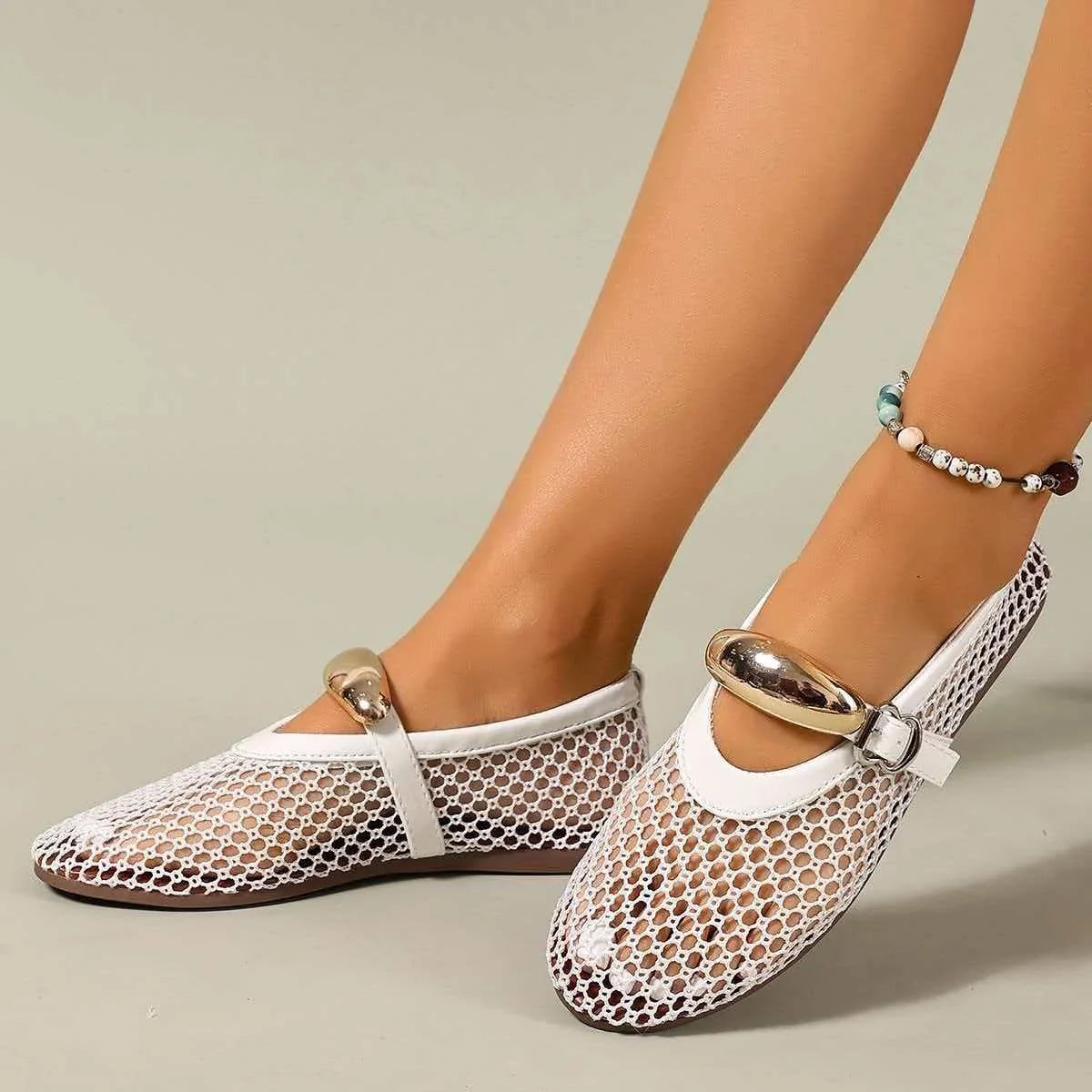Comfortable slip-on Rosavelle mesh flats, women's casual footwear for warm weather.