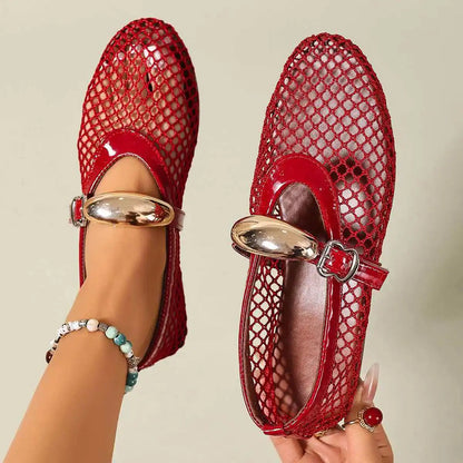 Rosavelle women's mesh flats, breathable ballet style for ultimate comfort.