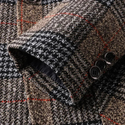 Saville plaid blazer for women, tailored fit, check pattern, excellent for business and sophisticated outerwear.
