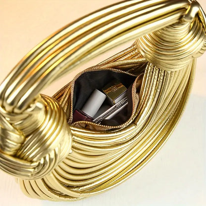 Unique sculptural vegan leather handbag for women. Modern statement piece, perfect luxury accessory.