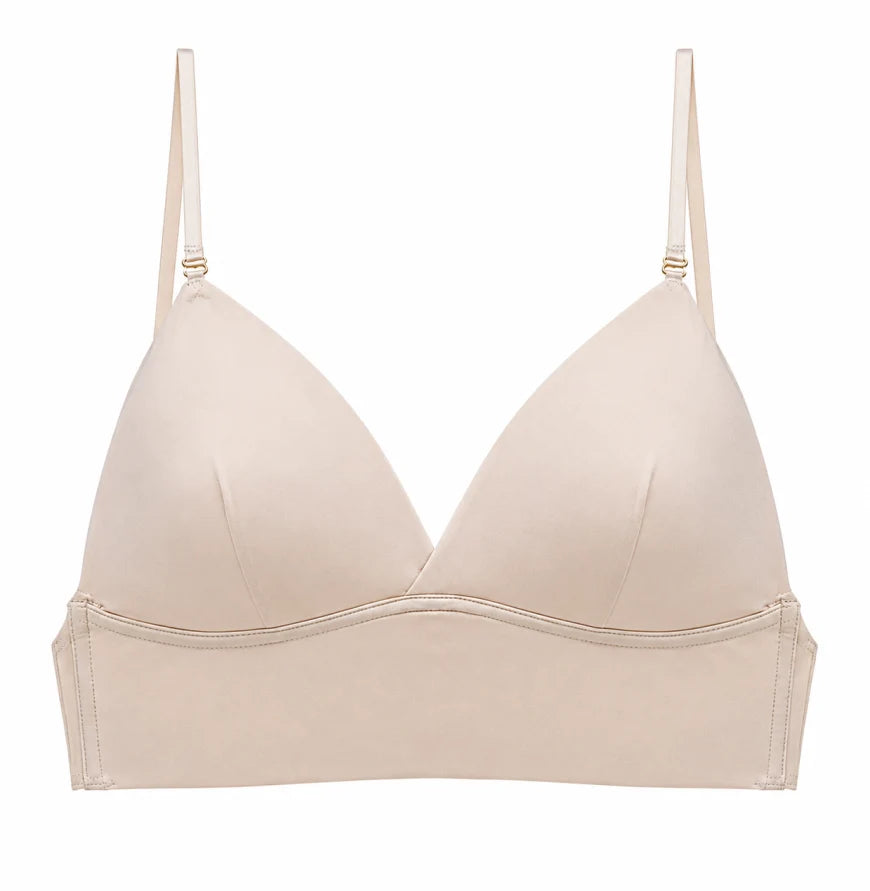 Invisible support bra for women, seamless and low-back, perfect for special occasion backless apparel.