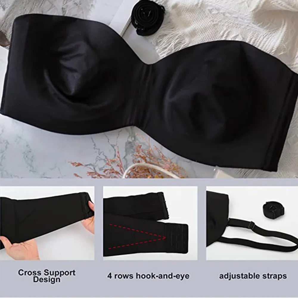 Premium plus-size comfort bra with seamless construction. Adjustable straps and back closure for ultimate fit.