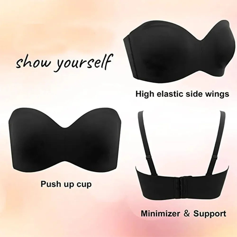 Fuller bust seamless bra for women, plus-size. Designed for all-day comfort with adjustable straps & smooth finish.