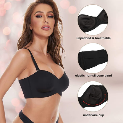 Everyday women's plus-size bra, seamless design for an invisible look. Adjustable straps ensure a custom comfort fit.