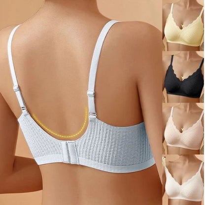 Stylish seamless wireless comfort bra for women, designed for underwire-free soft support and easy wear.